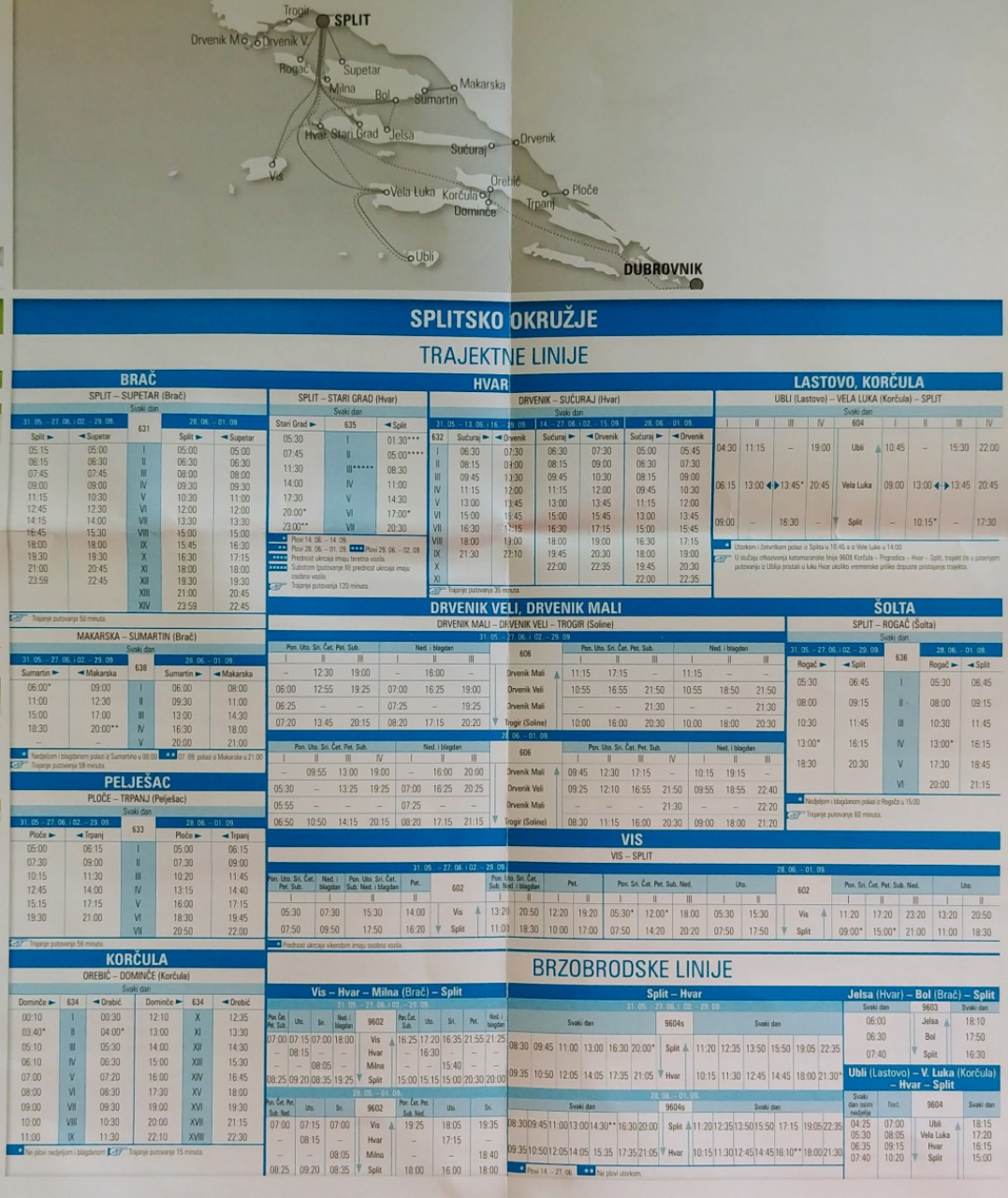 split fahrplan kroatien mit der fähre erkunden