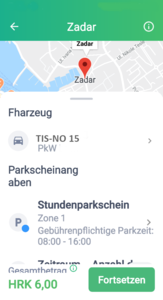 parkgebühren kroatien online bezahlen